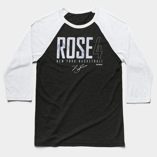 Derrick Rose New York Elite Baseball T-Shirt by TodosRigatSot